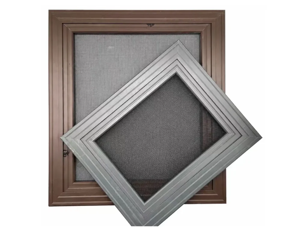 Screen frames fitted with security mesh, ready for doors and windows